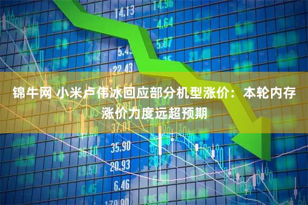 锦牛网 小米卢伟冰回应部分机型涨价：本轮内存涨价力度远超预期